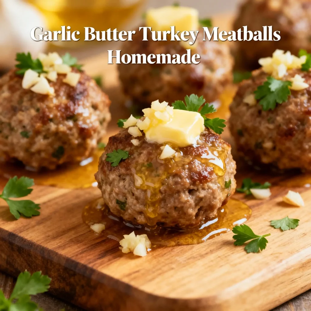 Garlic Butter Turkey Meatballs