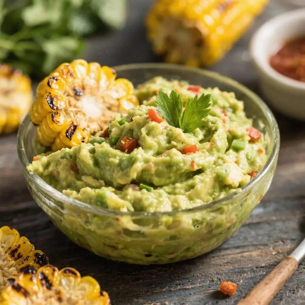 Grilled Corn Guacamole