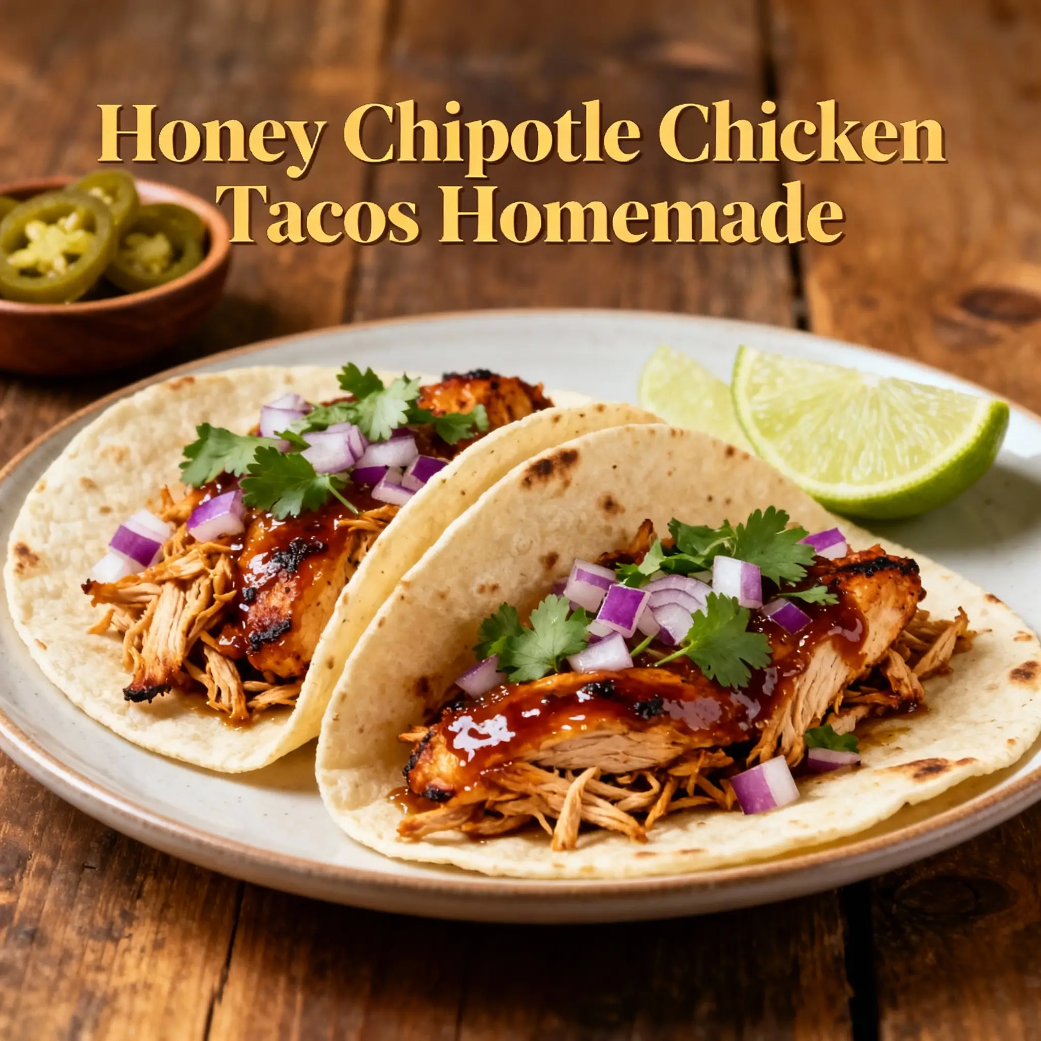 Honey Chipotle Chicken Tacos