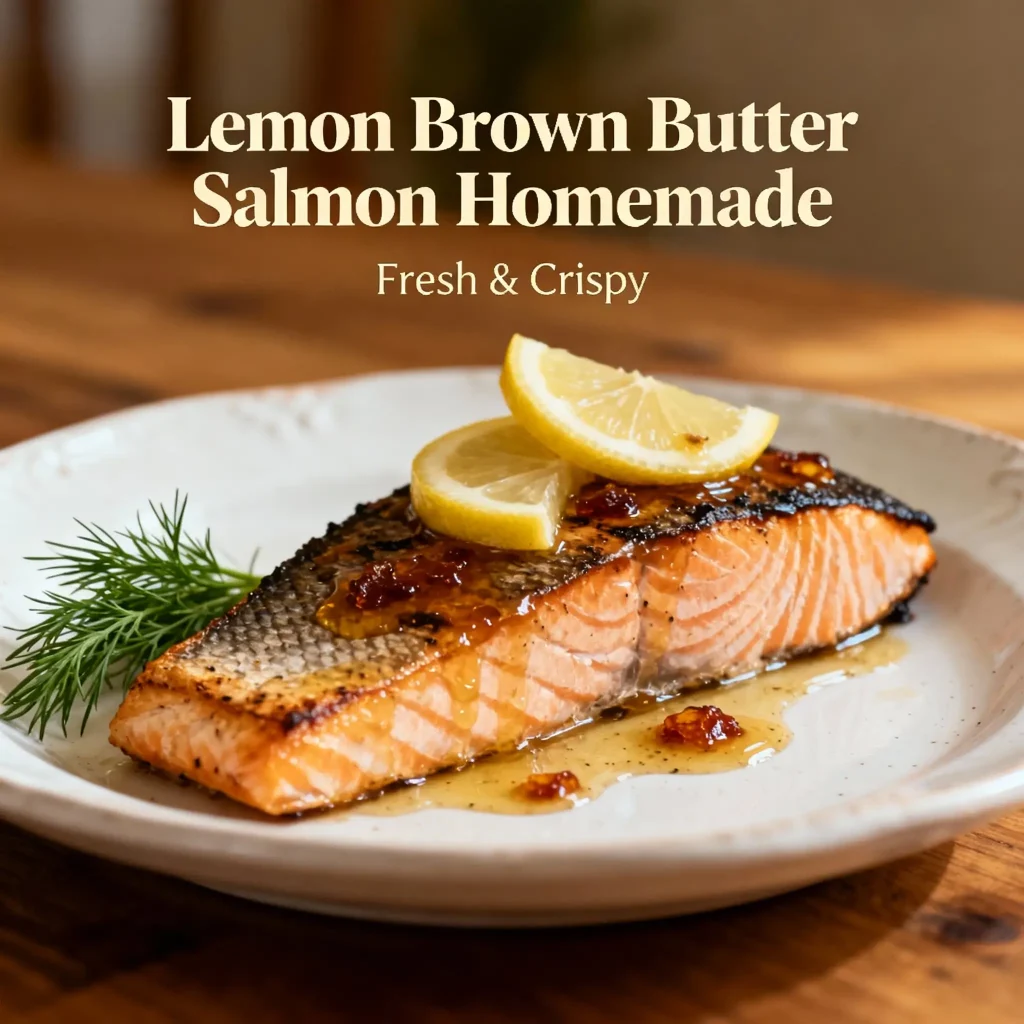 Lemon Brown Butter Salmon
