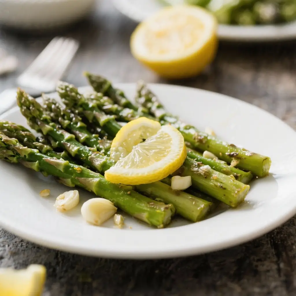 Lemon Garlic Asparagus