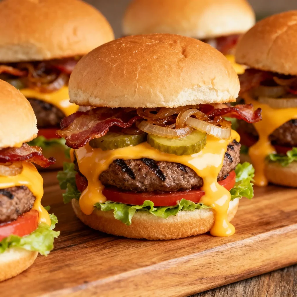 Loaded Cheeseburger Sliders