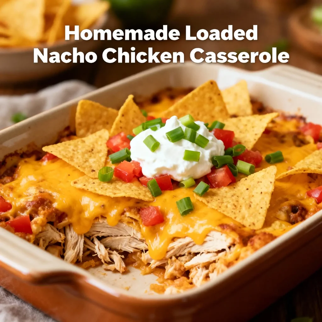 Loaded Nacho Chicken Casserole