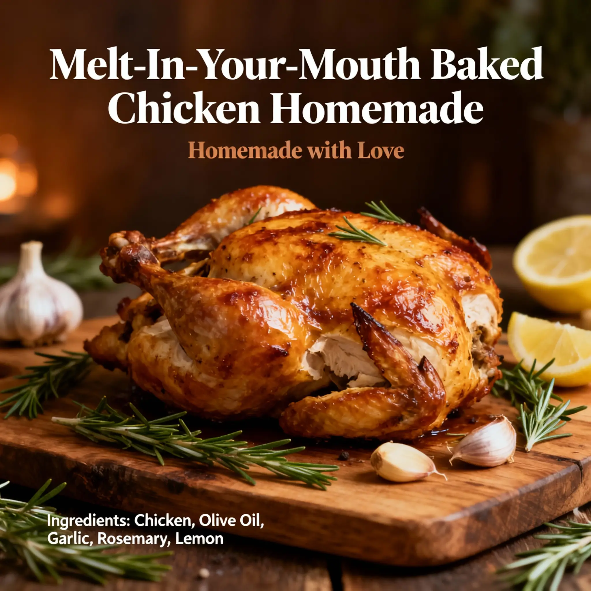 Melt-In-Your-Mouth Baked Chicken