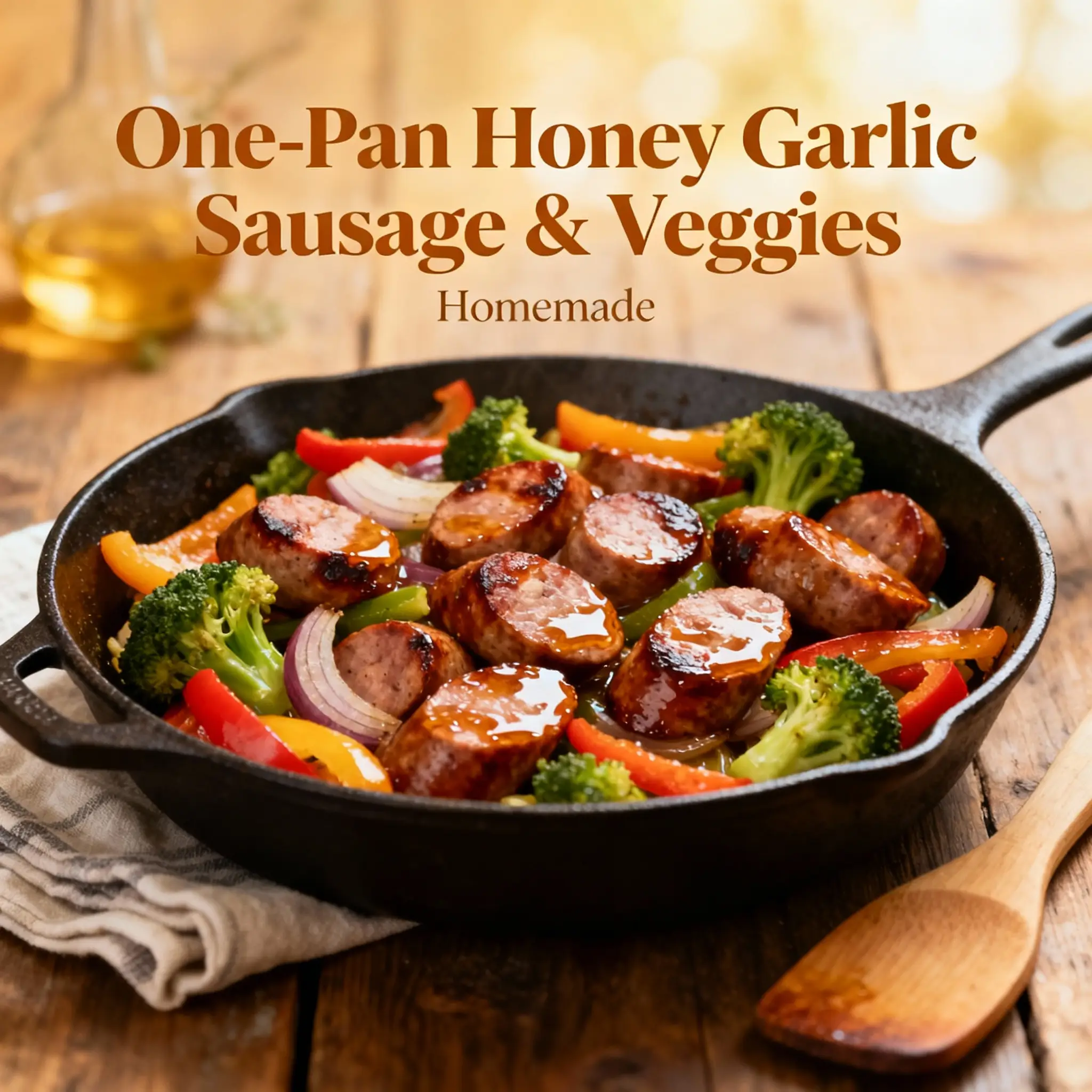 One-Pan Honey Garlic Sausage & Veggies