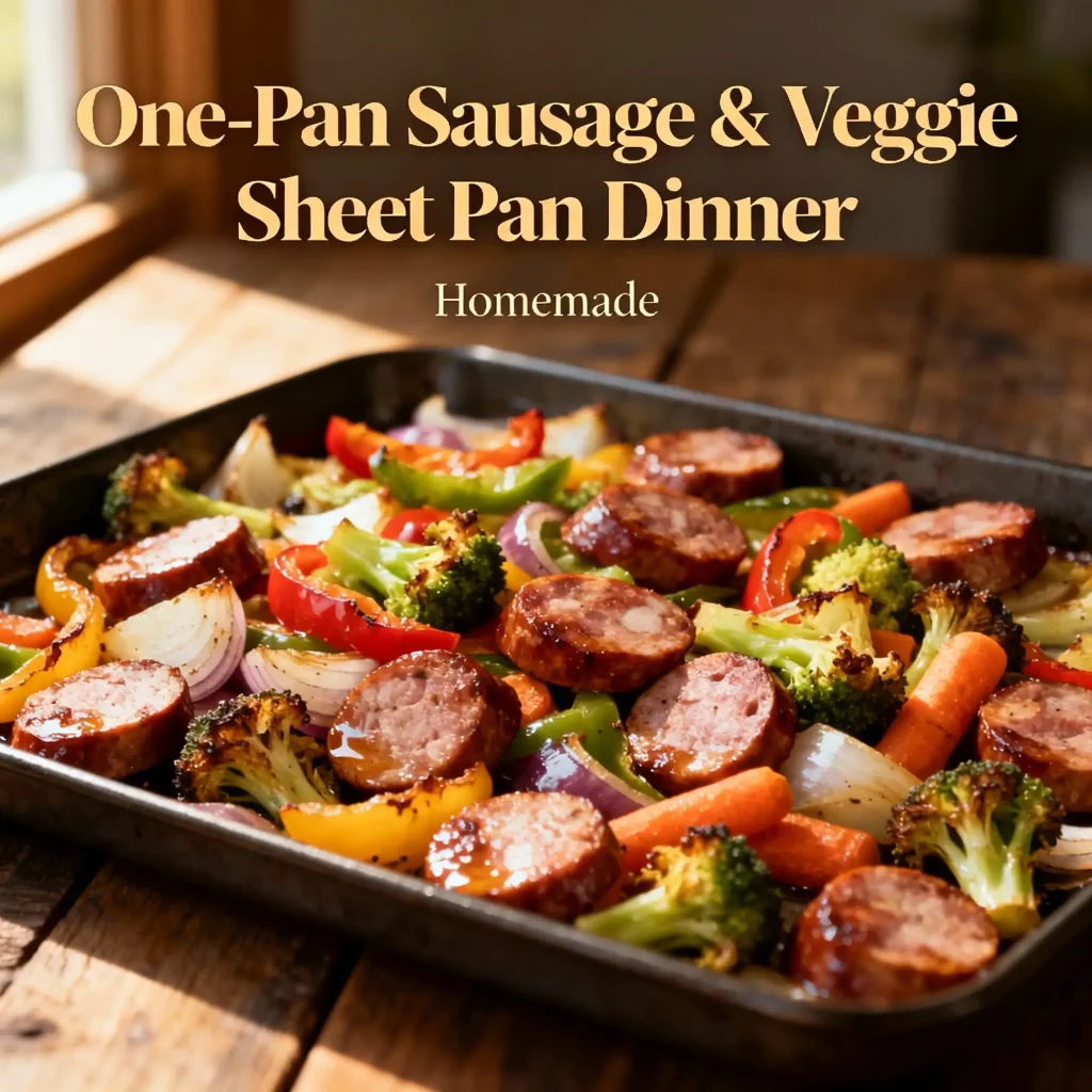 One-Pan Sausage & Veggie Sheet Pan Dinner