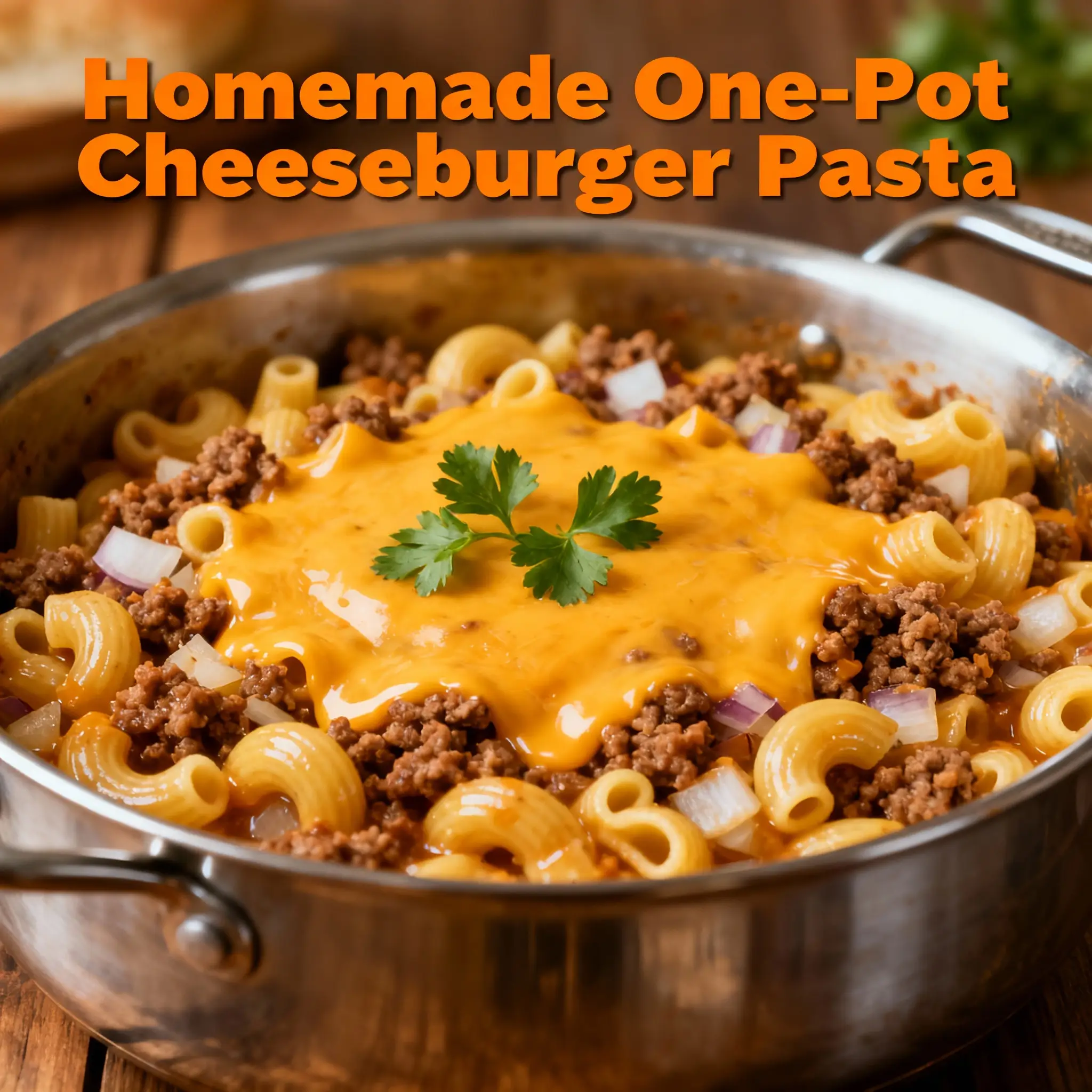 One-Pot Cheeseburger Pasta