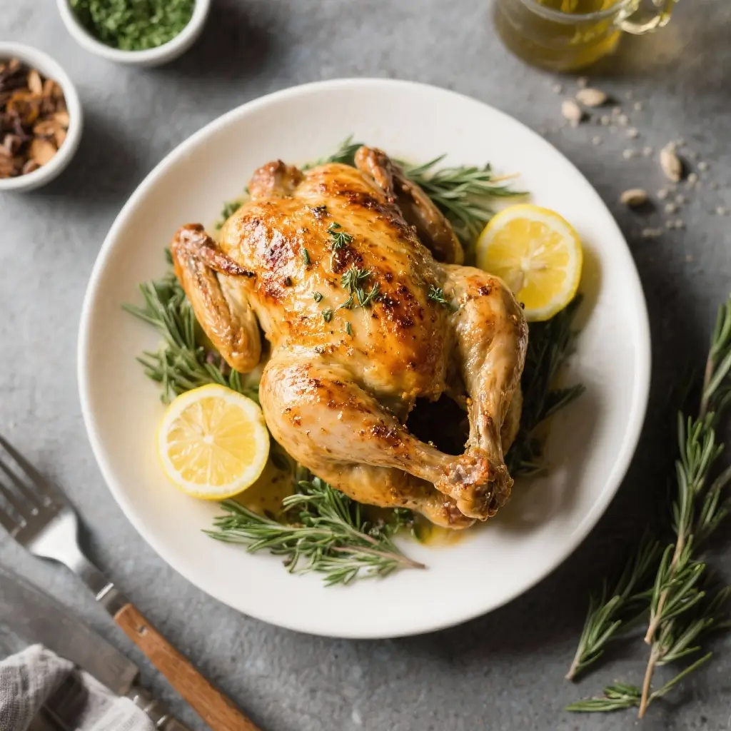 Roast Chicken with Herbs & Lemon