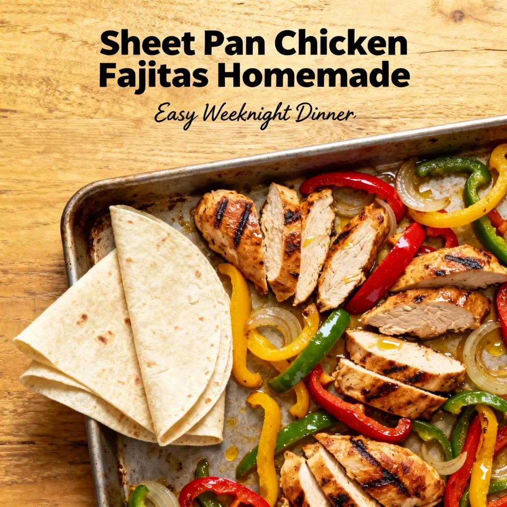 Sheet Pan Chicken Fajitas