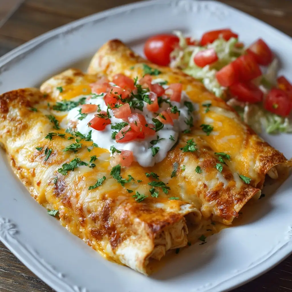 Sour Cream Chicken Enchiladas