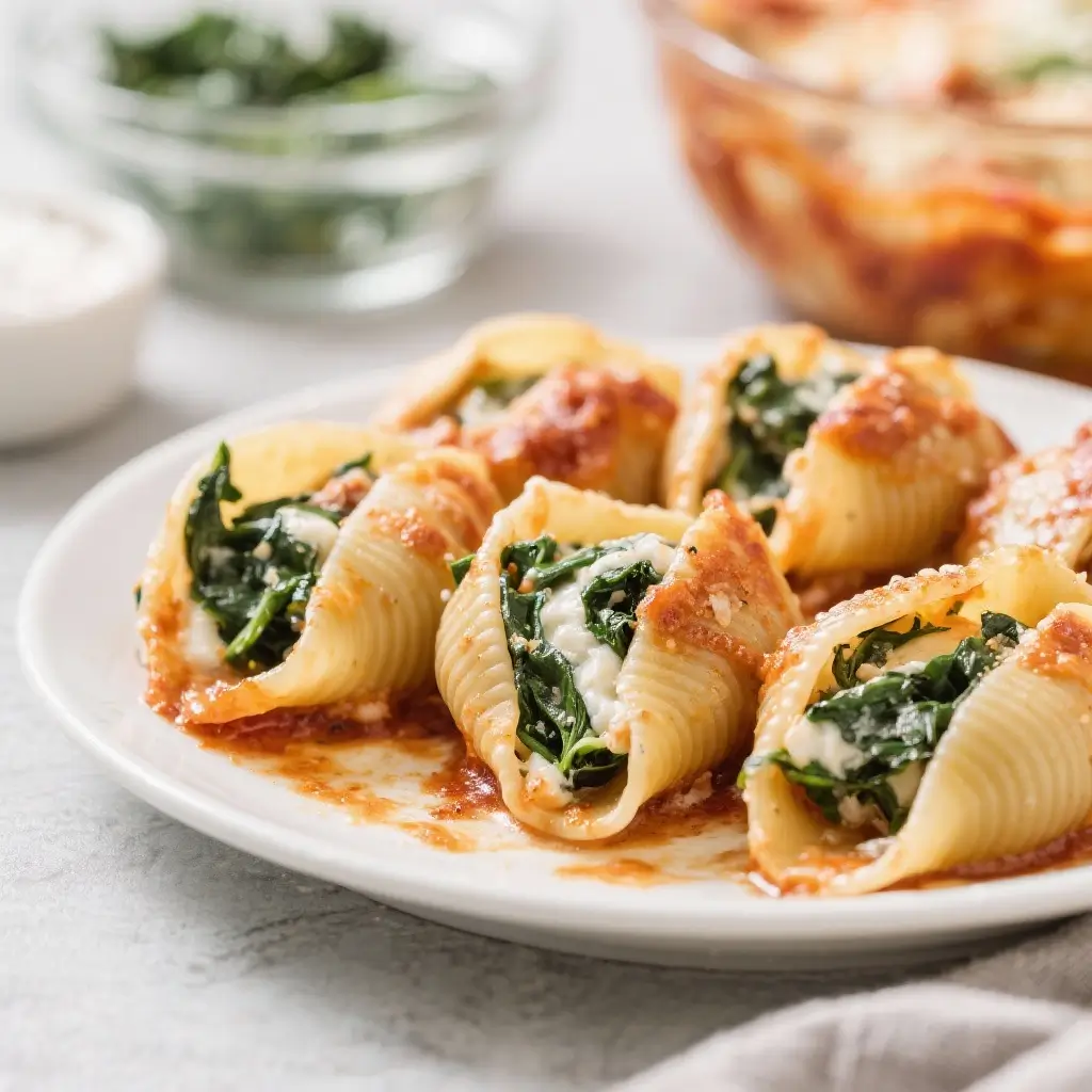 Spinach Ricotta Stuffed Shells