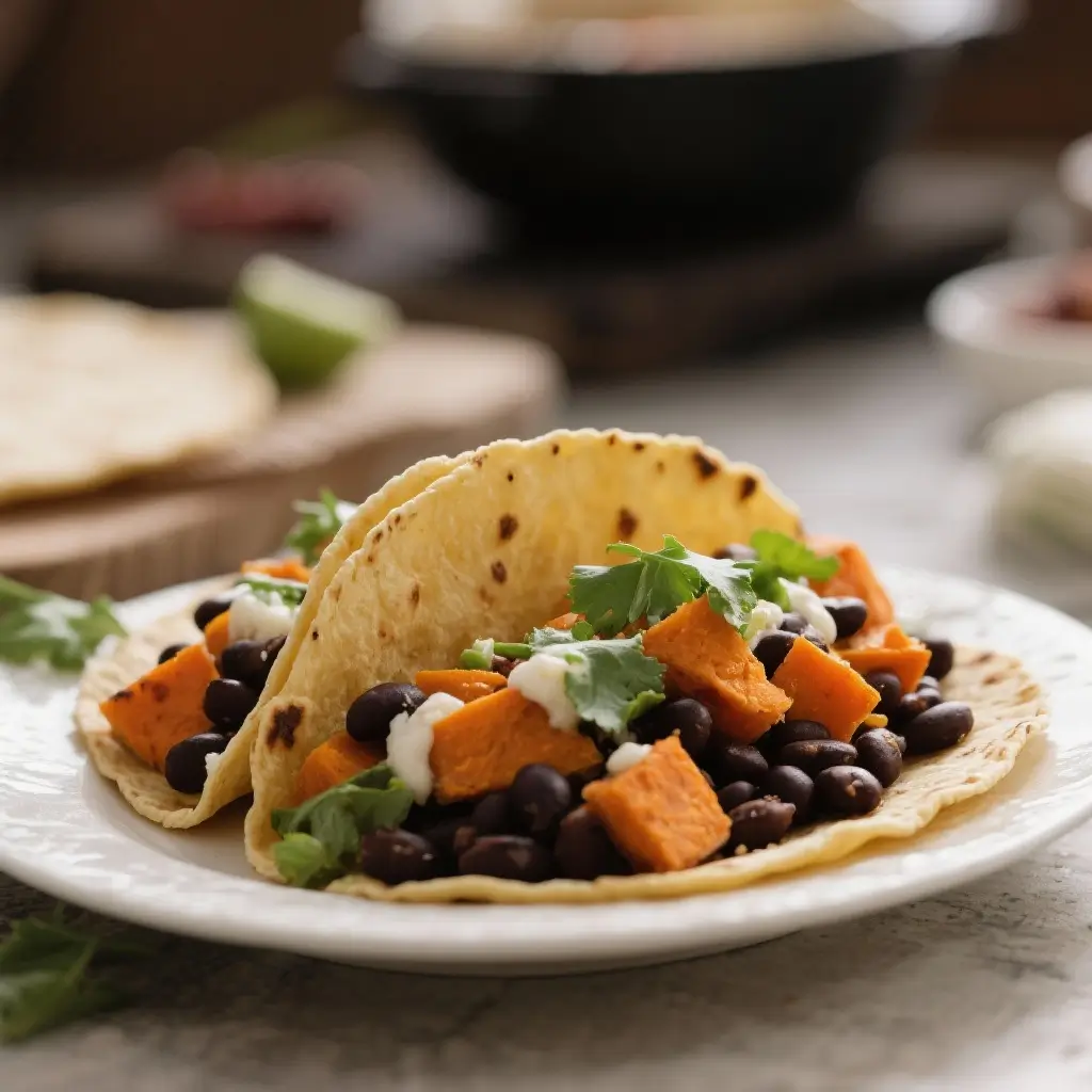 Sweet Potato Black Bean Tacos