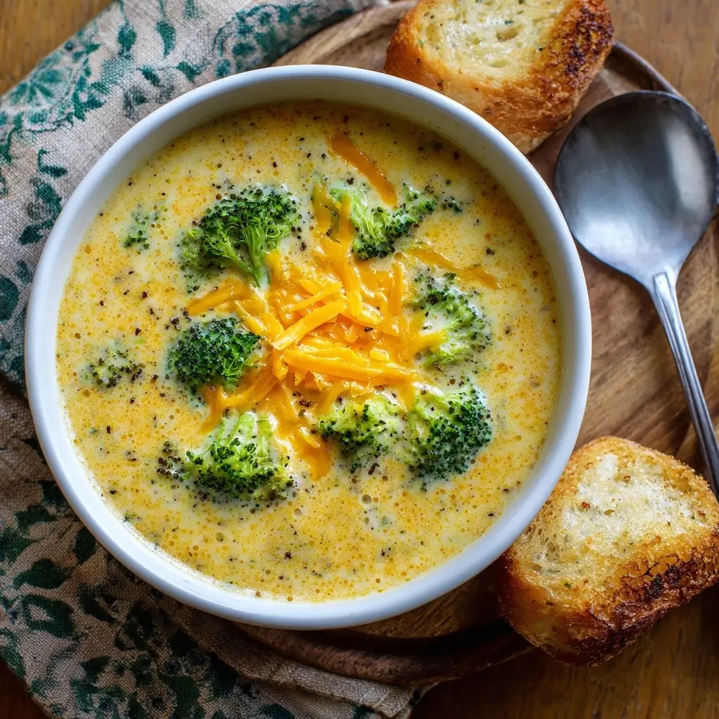 Broccoli Cheddar Copycat Soup