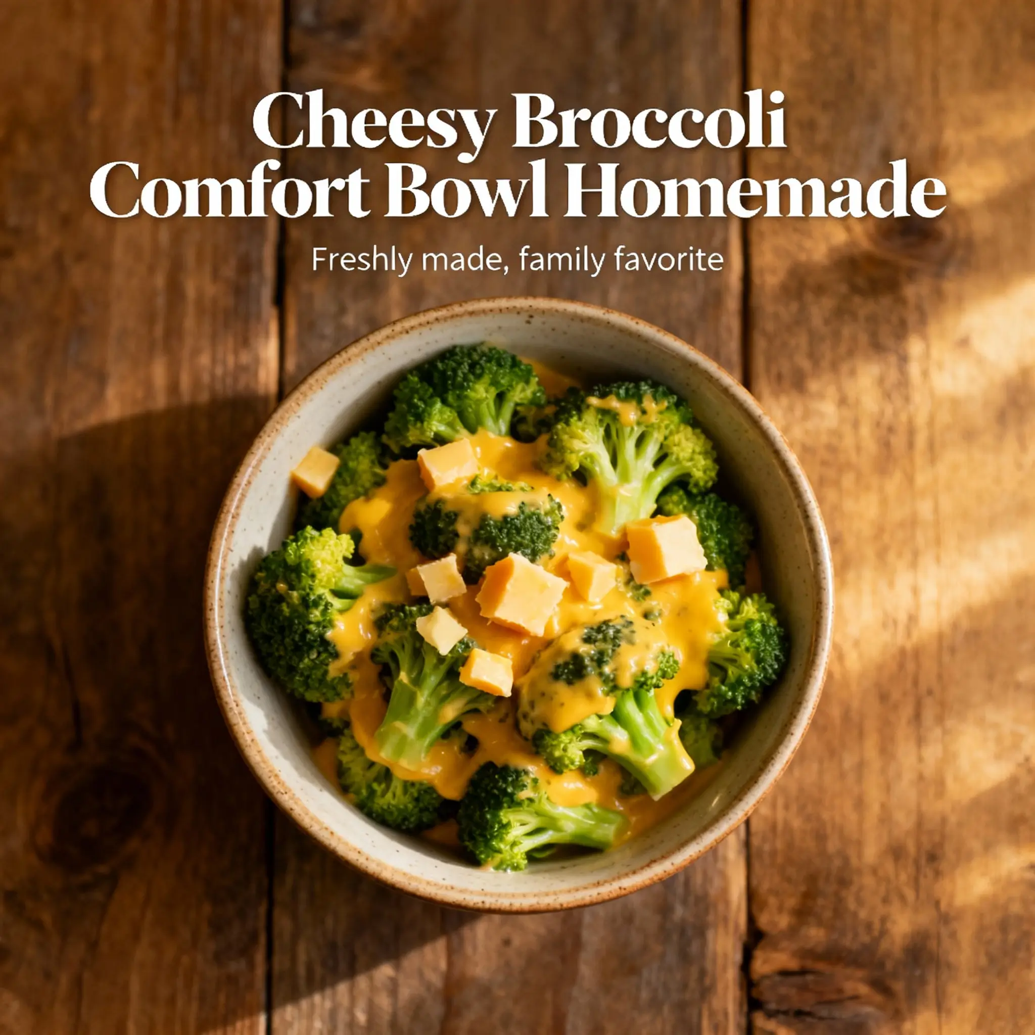 Cheesy Broccoli Comfort Bowl