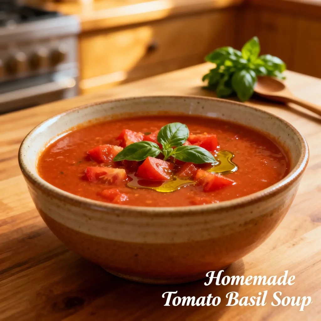 Classic Tomato Basil Comfort Soup