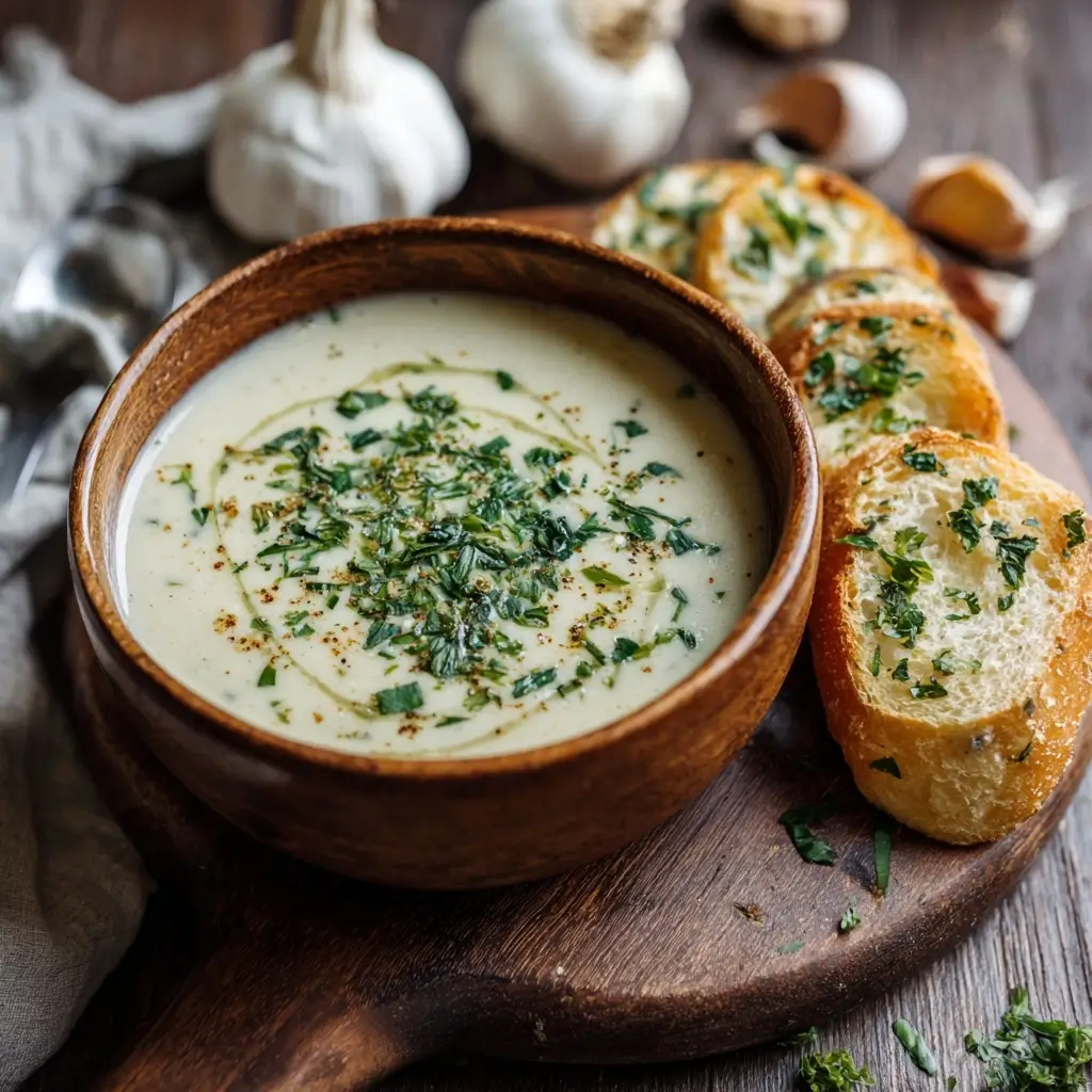 Creamy Garlic Herb Soup