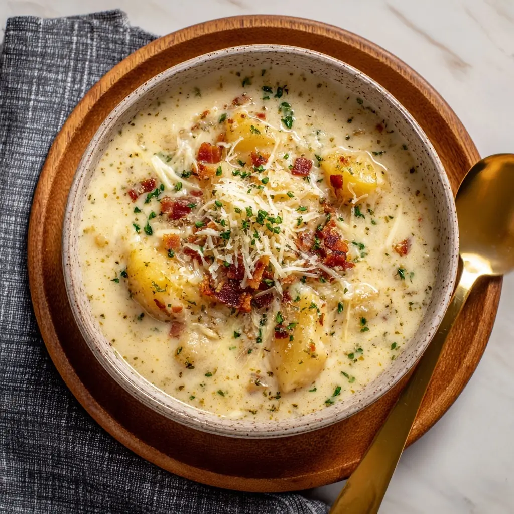 Creamy Parmesan Potato Soup