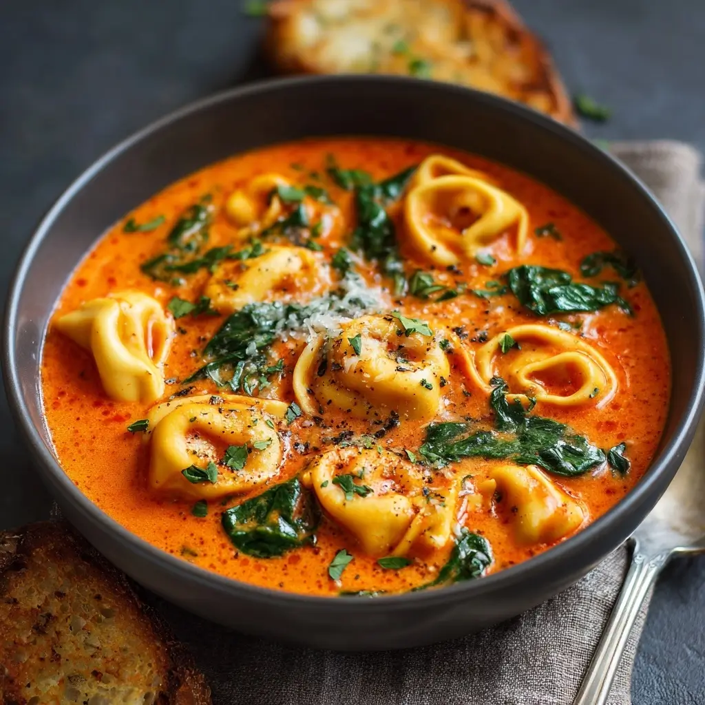 Creamy Tomato Tortellini Soup