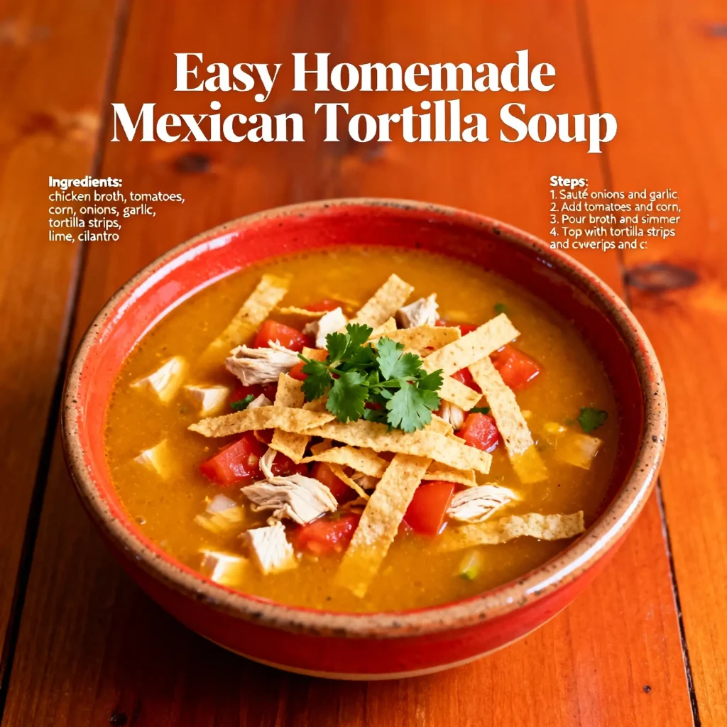 Easy Mexican Tortilla Soup