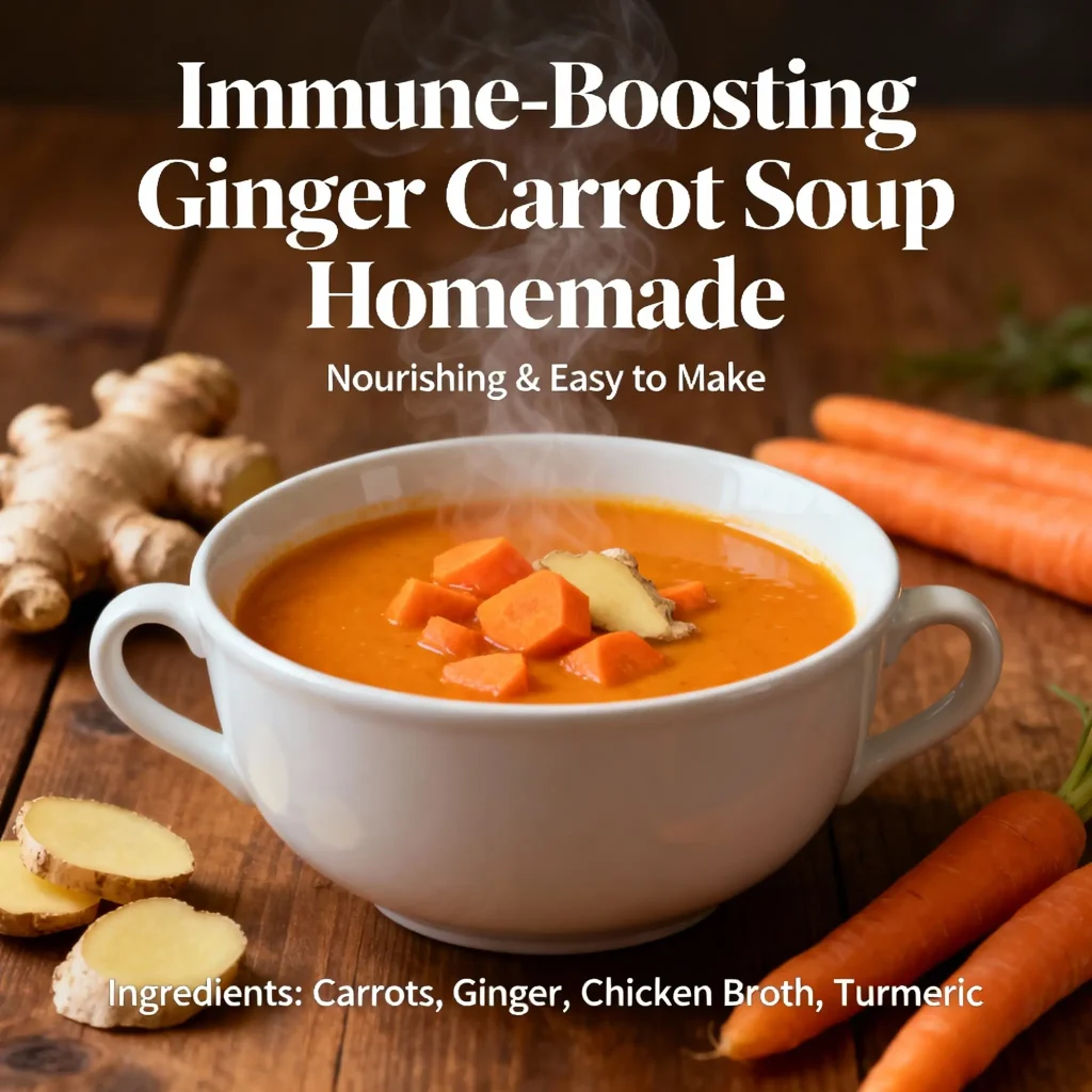 Immune-Boosting Ginger Carrot Soup
