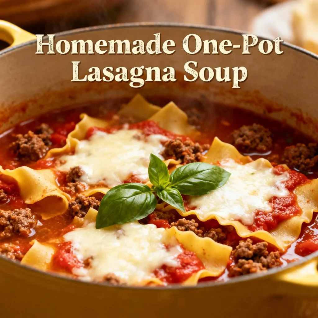 One-Pot Lasagna Soup