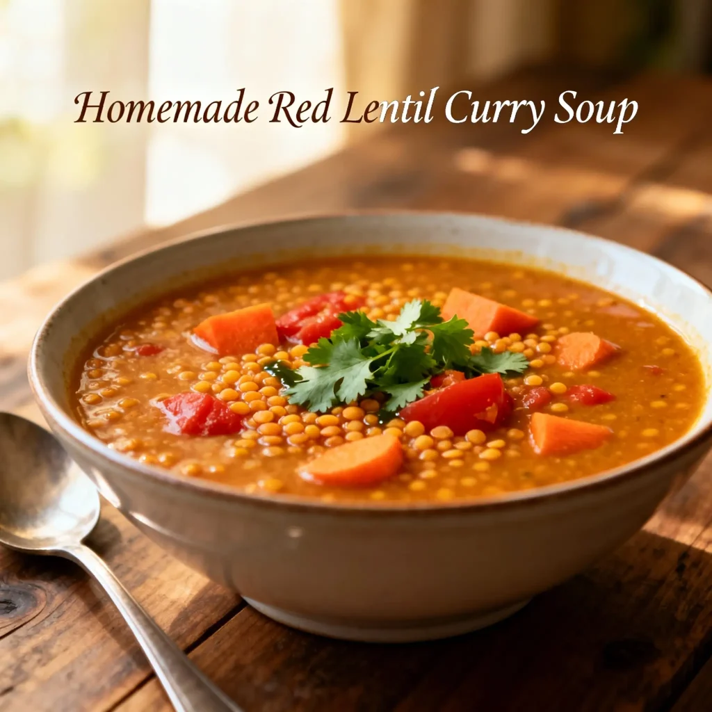 Red Lentil Curry Soup