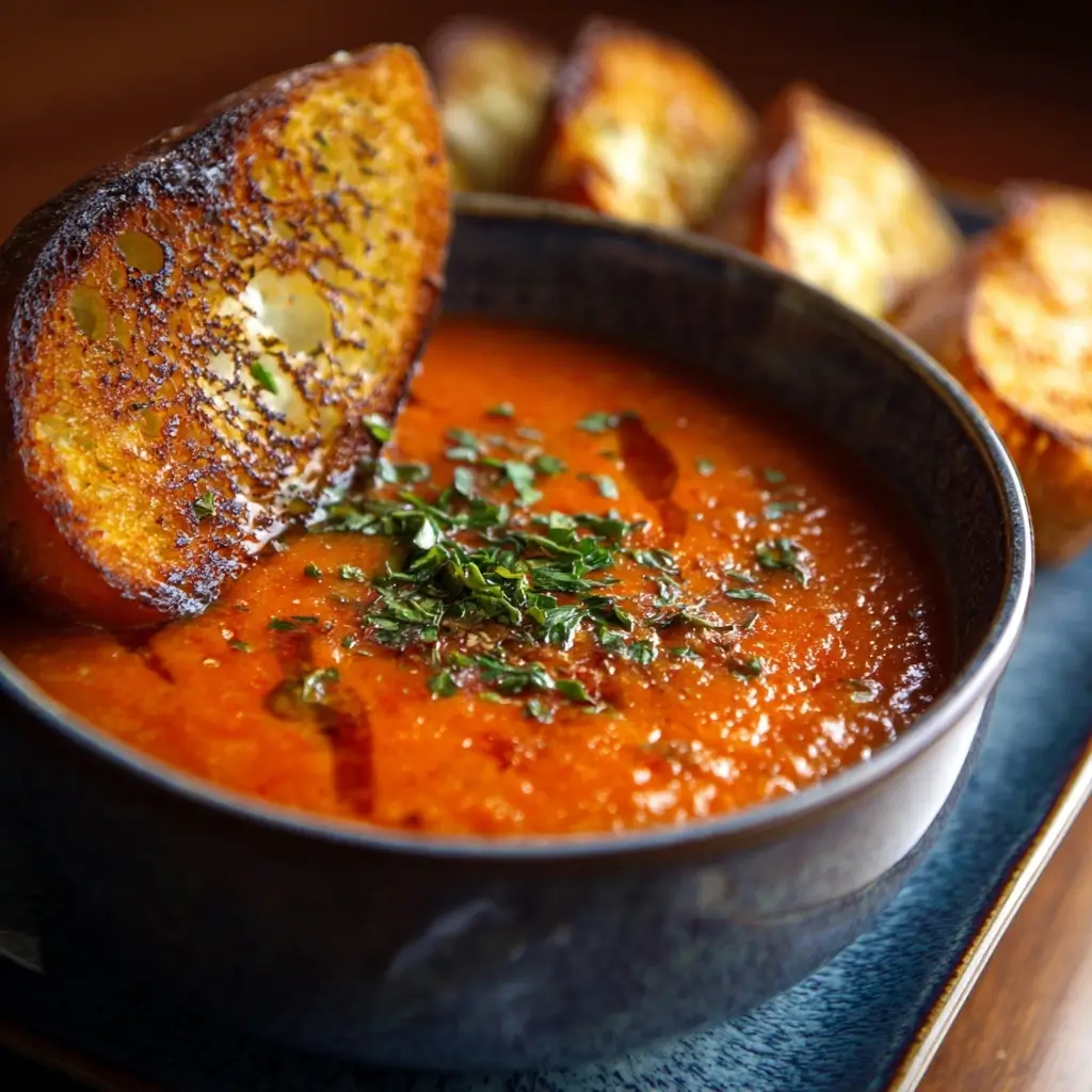 Roasted Garlic Tomato Soup