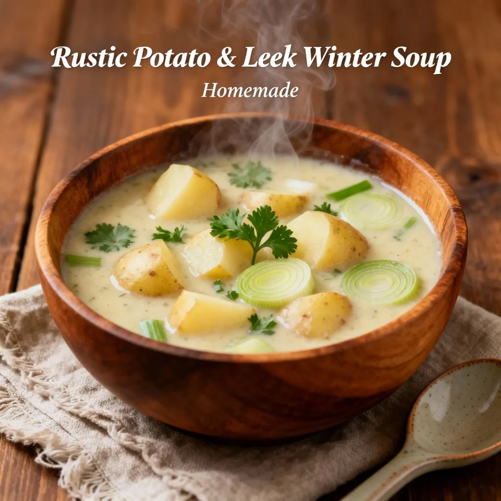 Rustic Potato & Leek Winter Soup