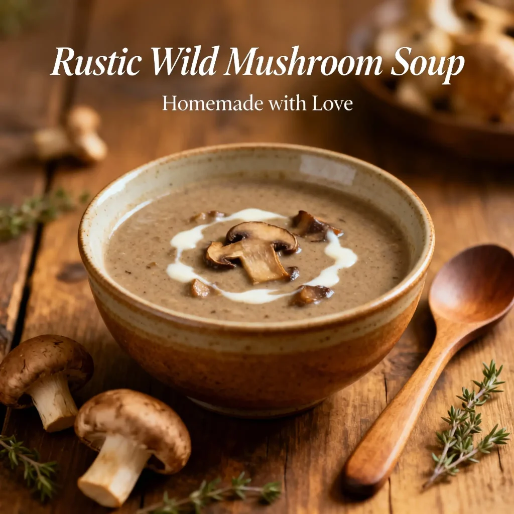 Rustic Wild Mushroom Soup