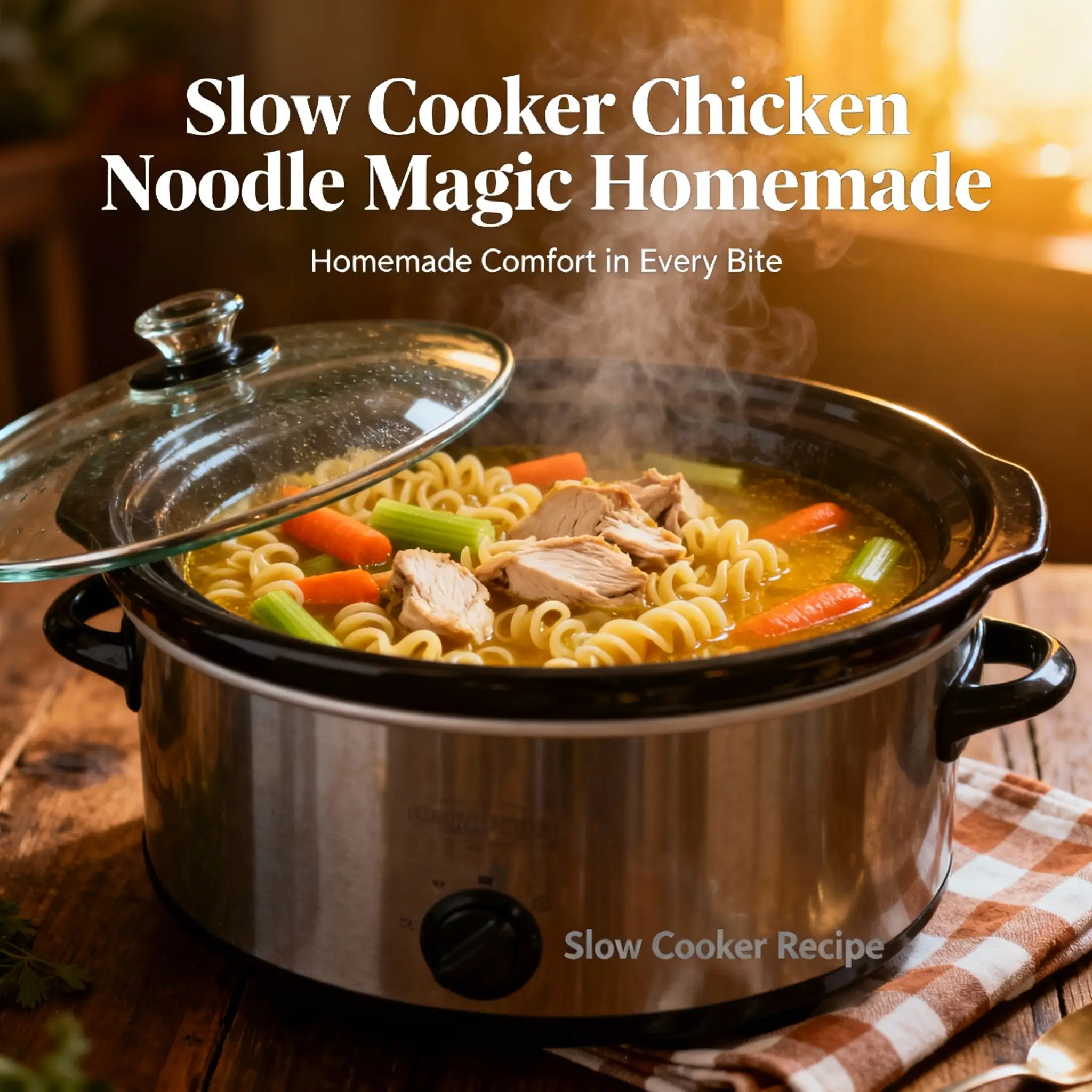 Slow Cooker Chicken Noodle Magic