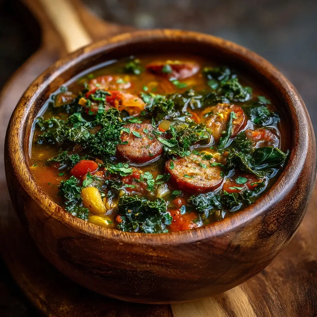 Spicy Sausage & Kale Soup