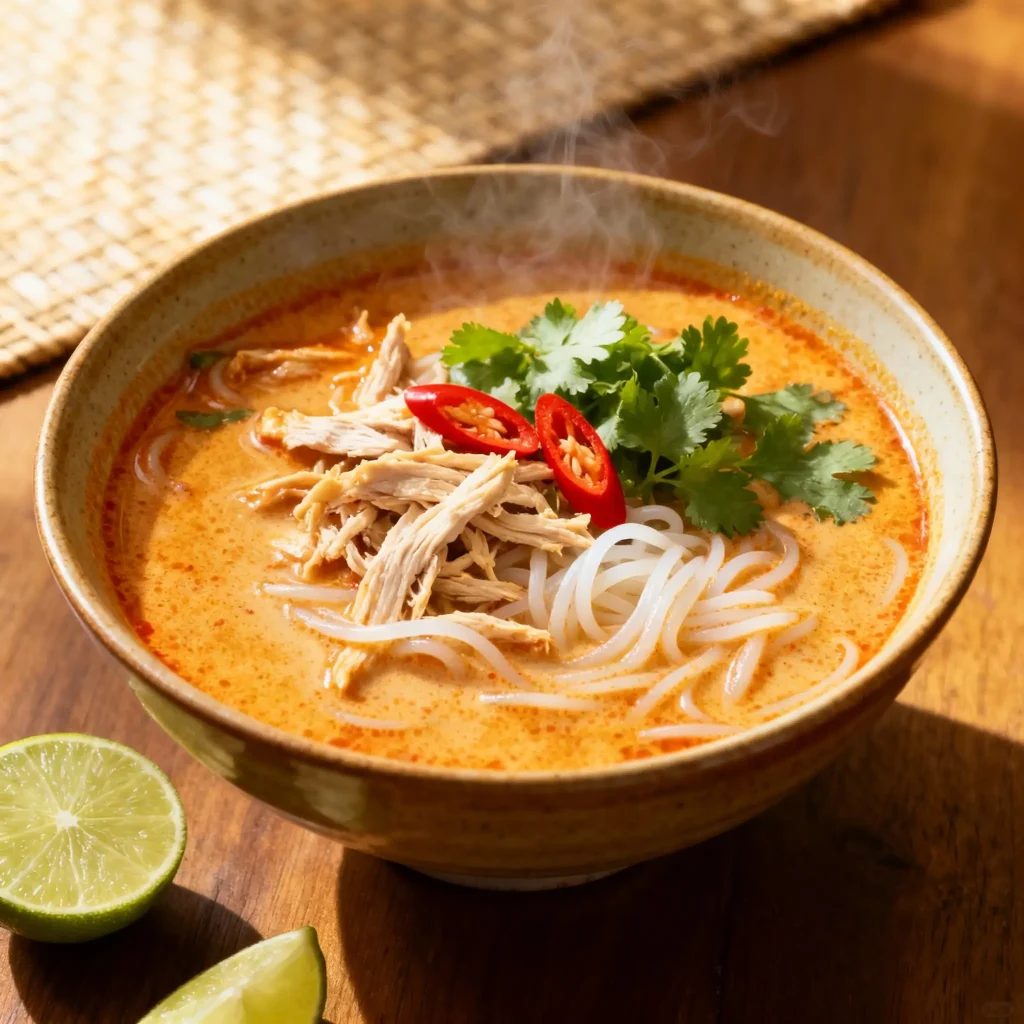Spicy Thai Coconut Noodle Soup
