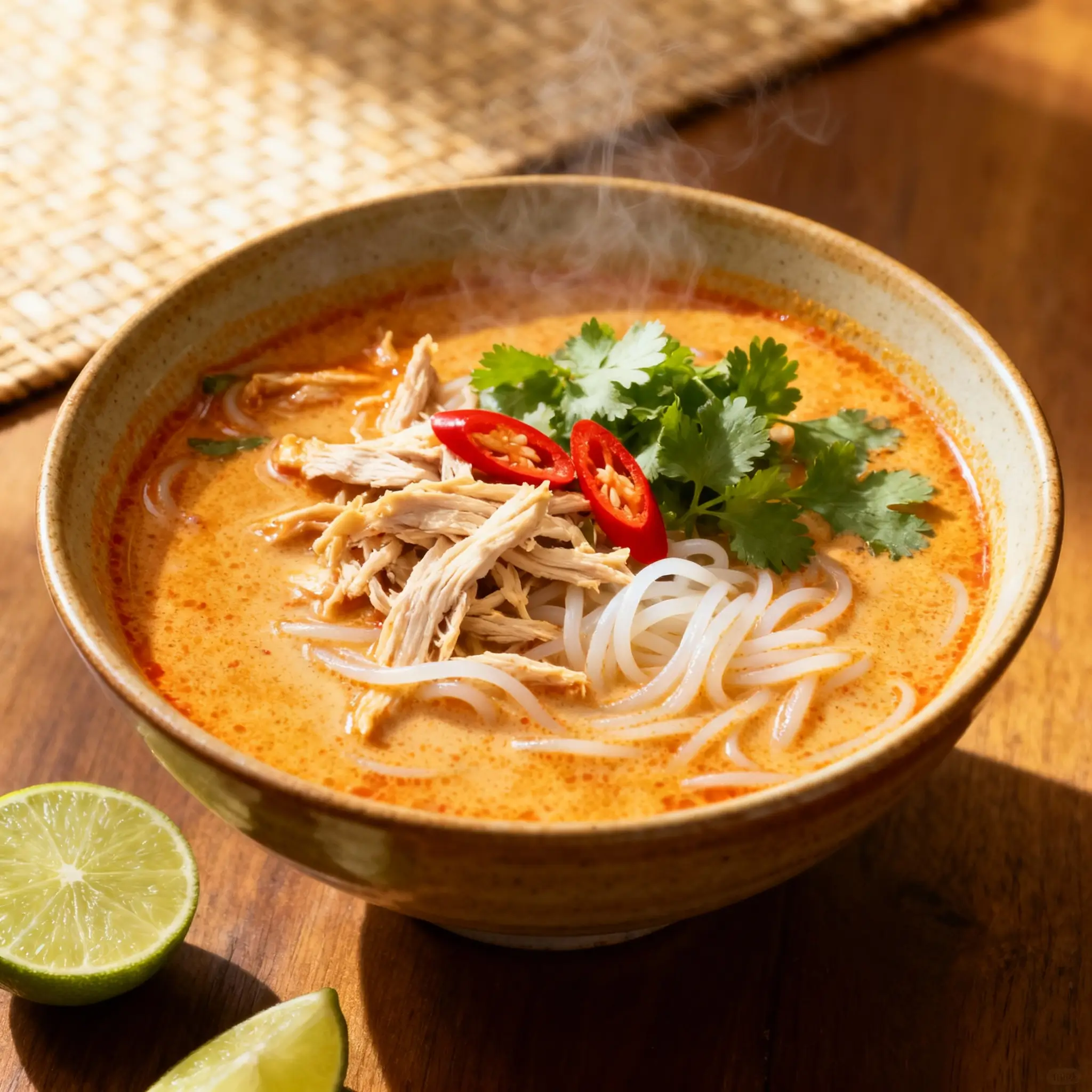 Spicy Thai Coconut Noodle Soup