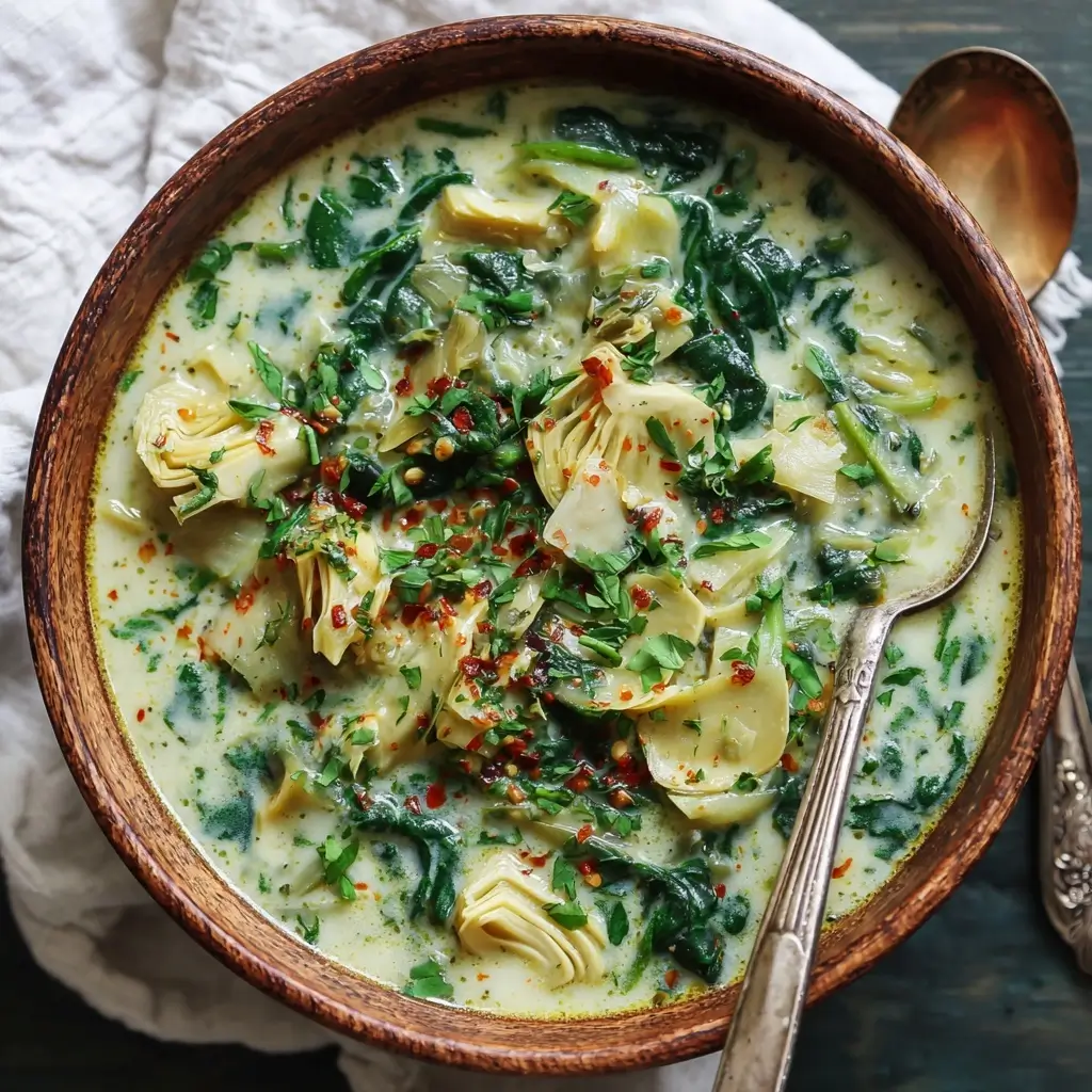 Spinach Artichoke Soup