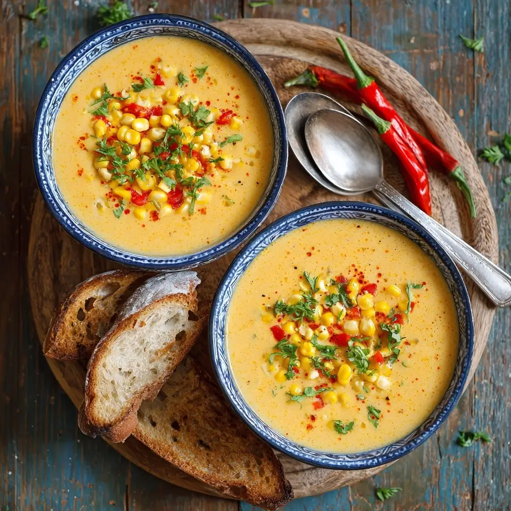 Sweet Corn & Red Pepper Soup