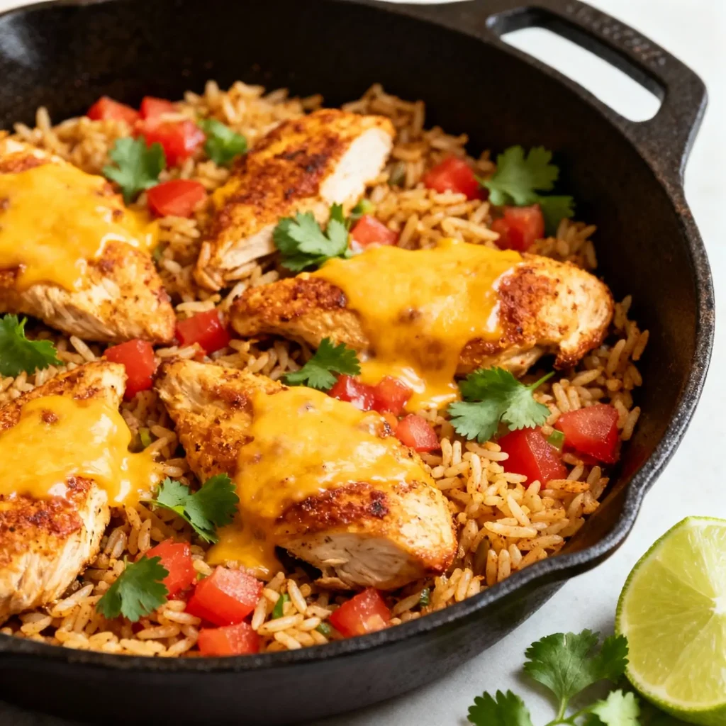 Taco Chicken Rice Skillet