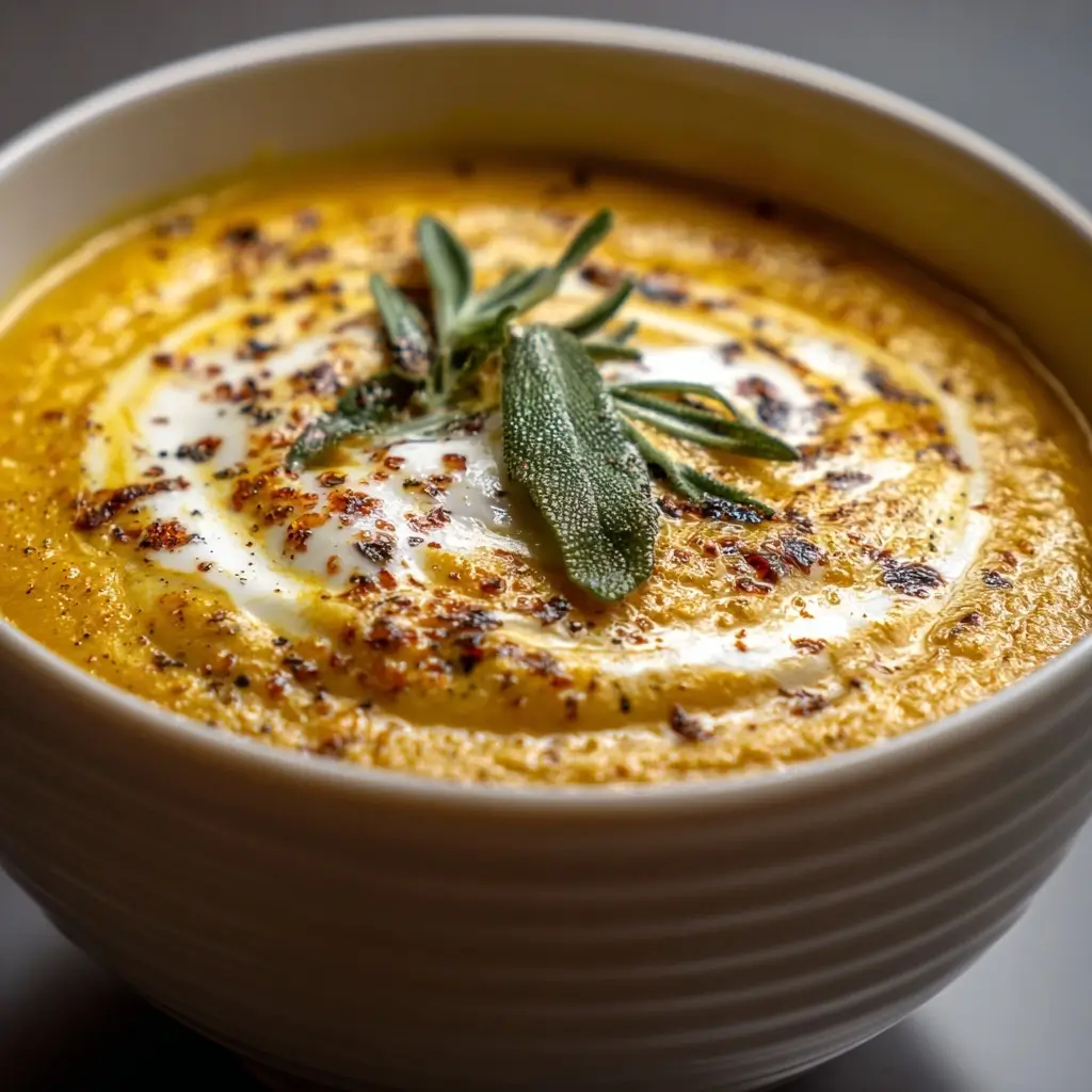 Velvety Pumpkin Sage Soup