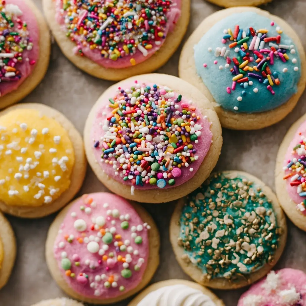 Bakery Sugar Cookies with Soft Centers