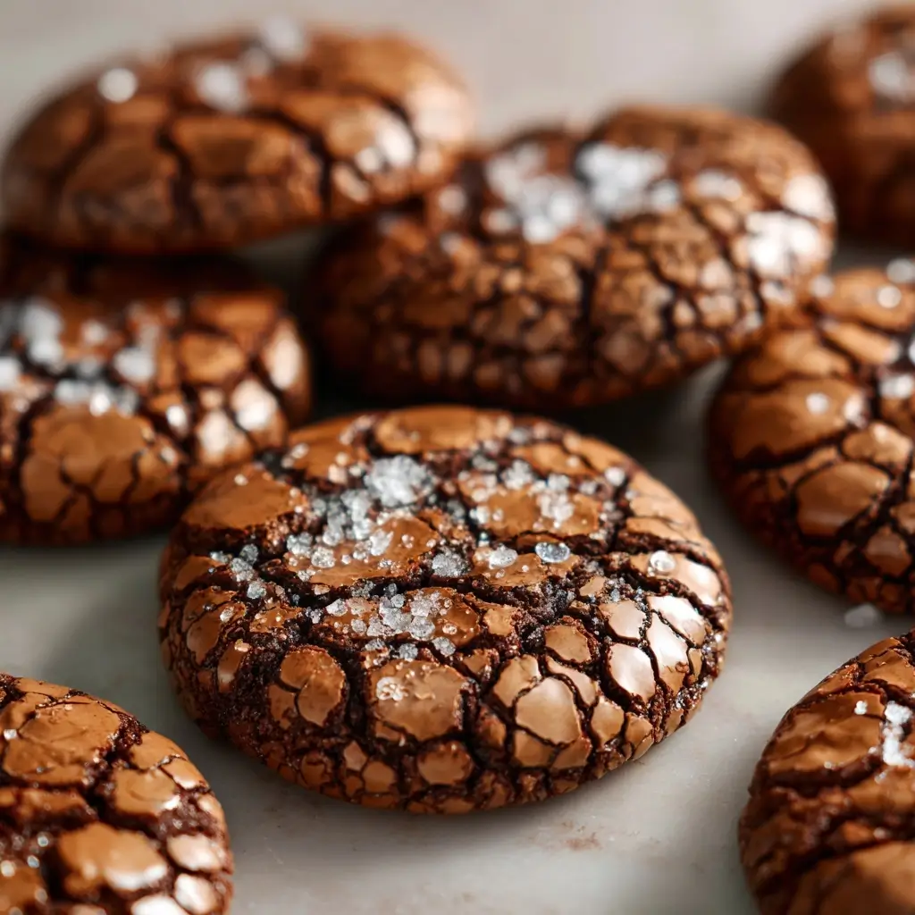 Brownie Cookies with Crackly Tops