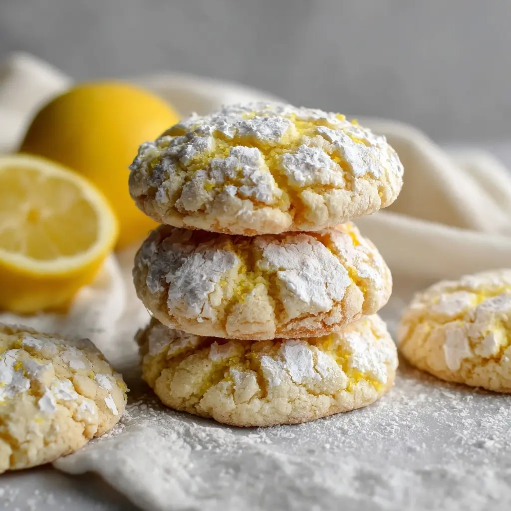 Lemon Crinkle Cookies