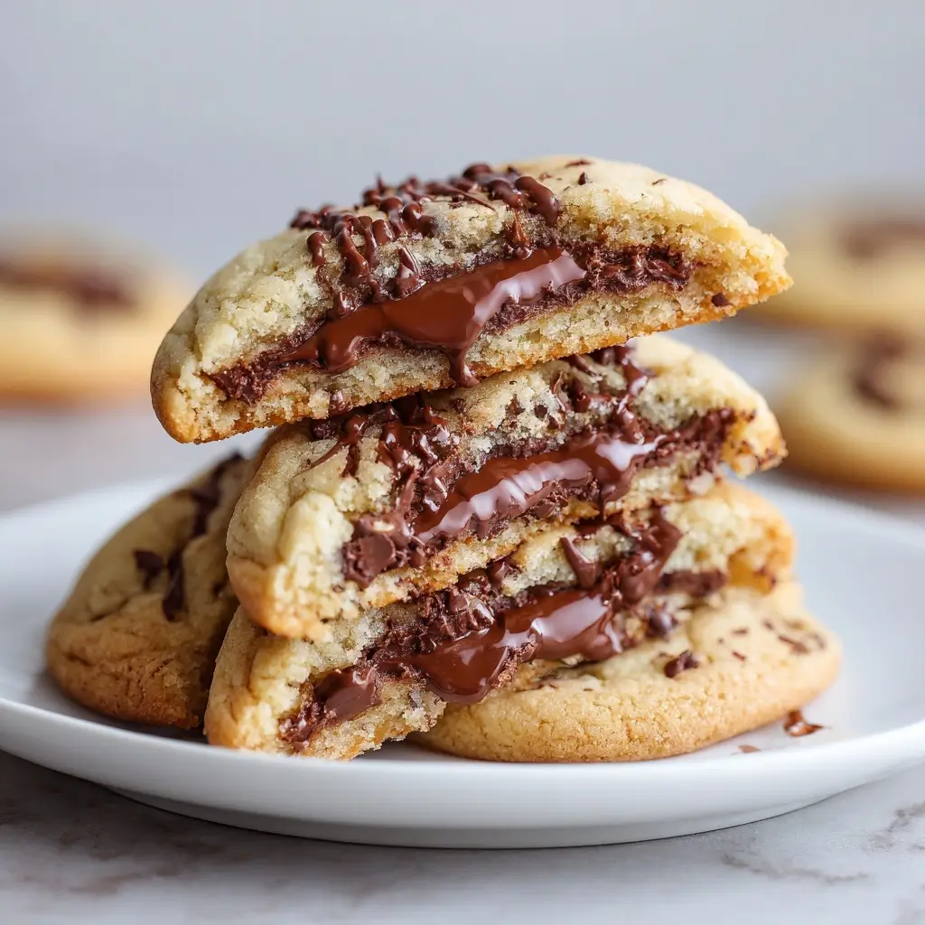 Nutella Stuffed Cookies