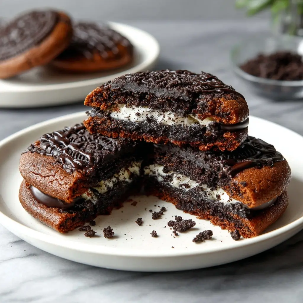 Oreo Stuffed Cookies