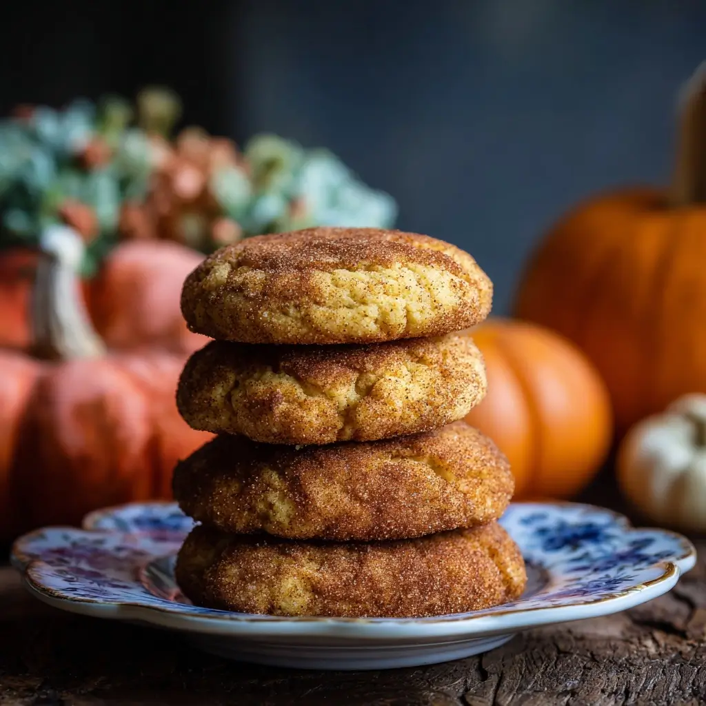 Pumpkin Snickerdoodle Cookies