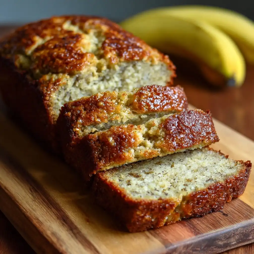 4-Ingredient Banana Bread Cake
