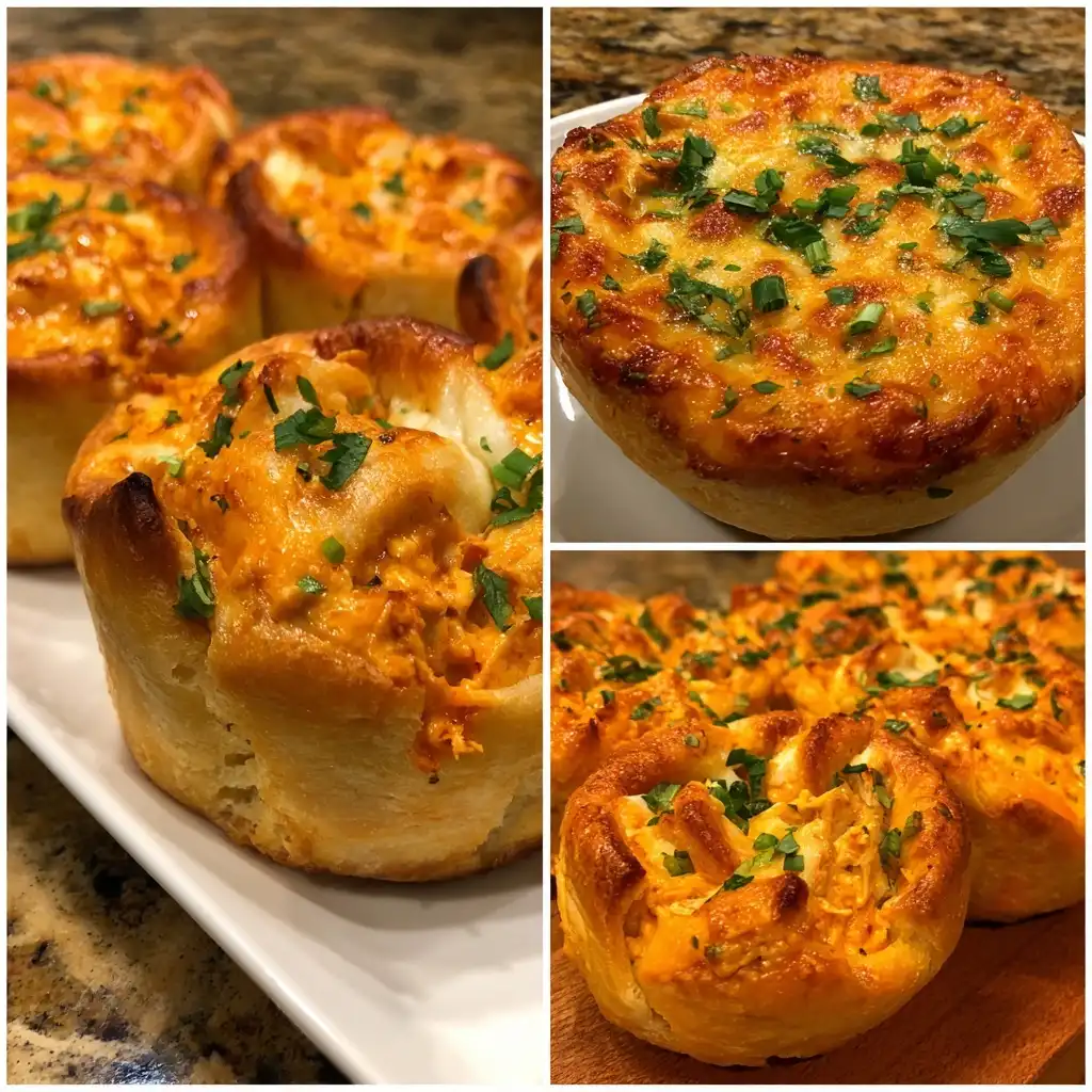 Buffalo Chicken Dip Rolls