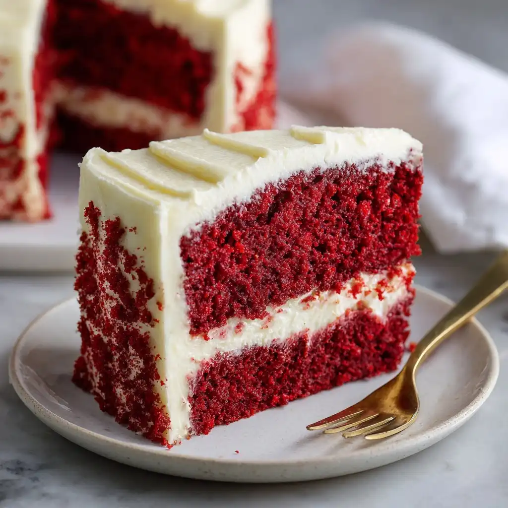 Classic Red Velvet with Real Ermine Frosting