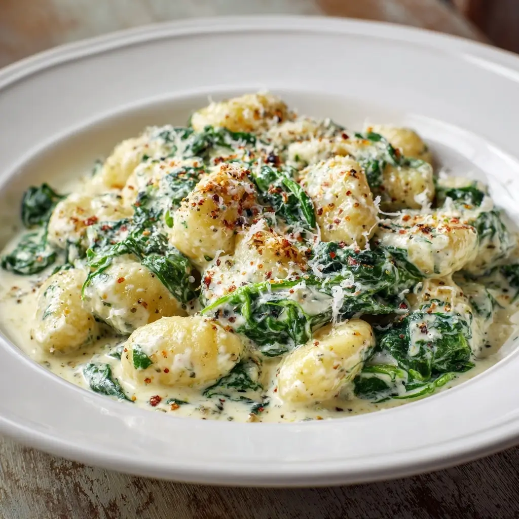 Creamy Gnocchi with Spinach
