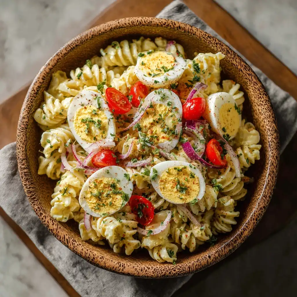 Deviled Egg Pasta Salad