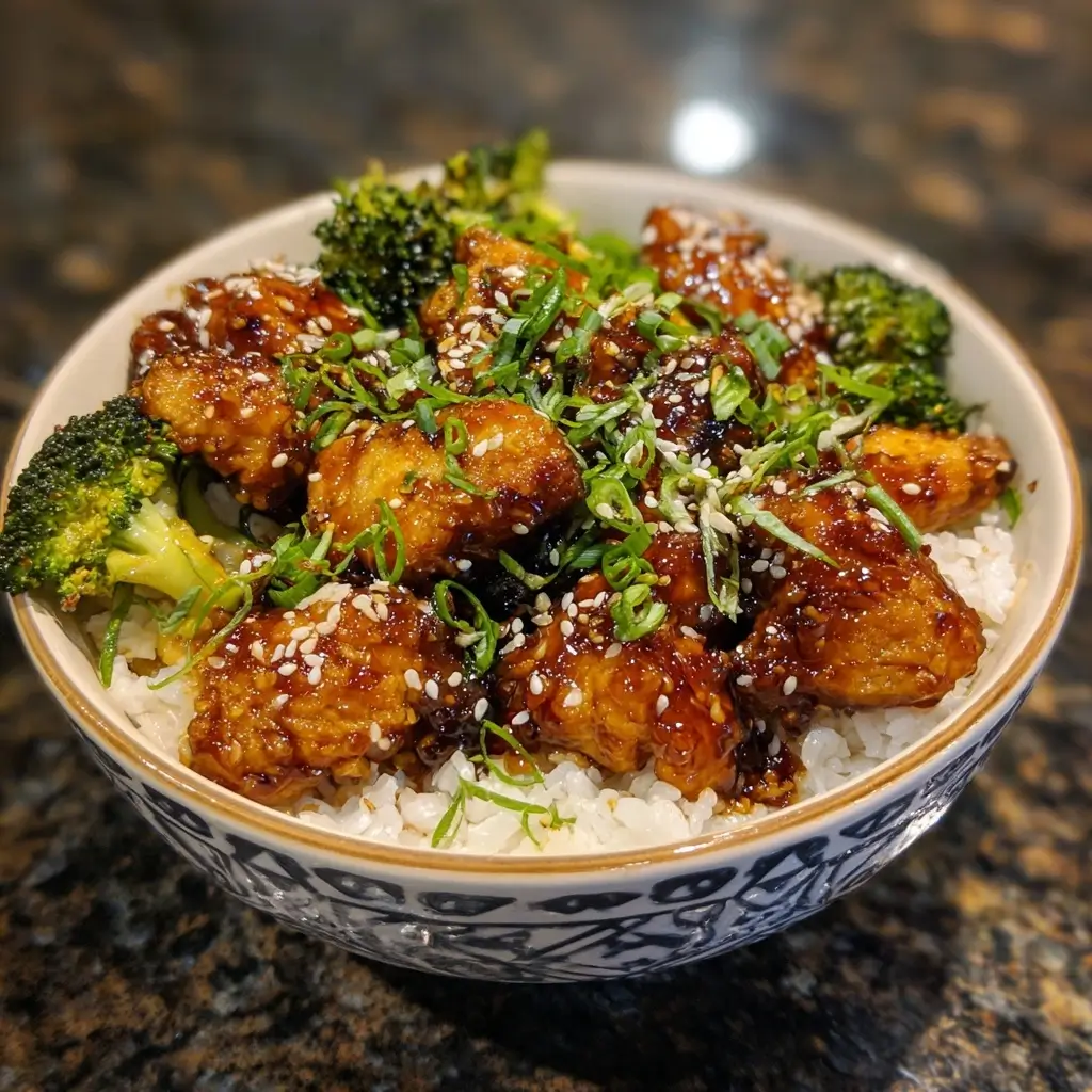 Honey Garlic Chicken Bowls