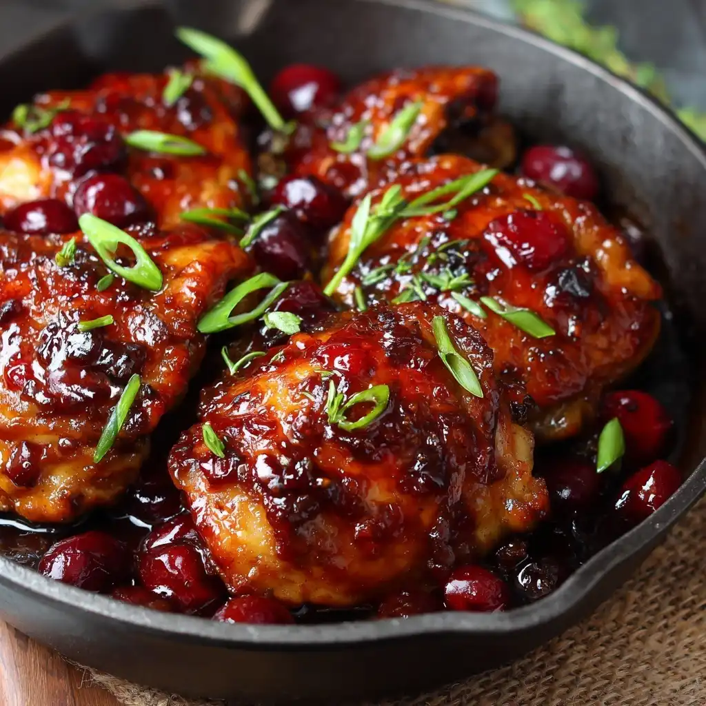 Sticky Cherry Chicken Thighs (viral dish)